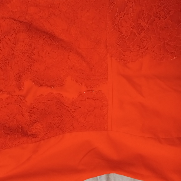 Karen Millen orange cotton stretch dress - Picture 4 of 9